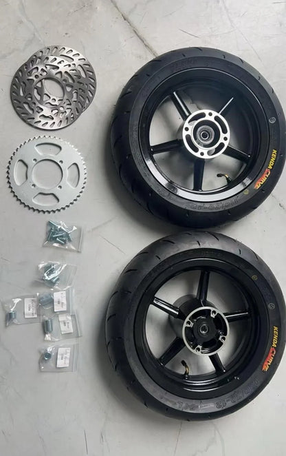 12” SUPERMOTO WHEELSET KIT TUTTIO/YOZMA/HEYBIKE/RAZOR