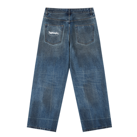 VINTAGE WASH BAGGY DENIM